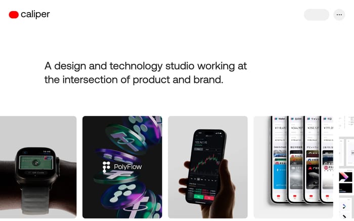 Caliper Studios website preview