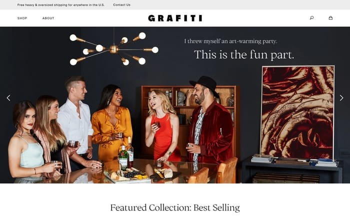 Grafiti website preview