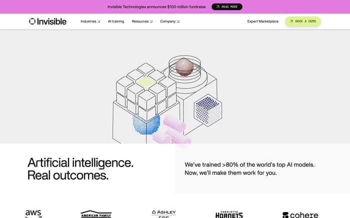 Invisible AI website preview