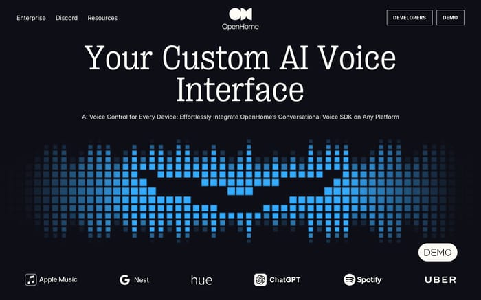 OpenHome website preview