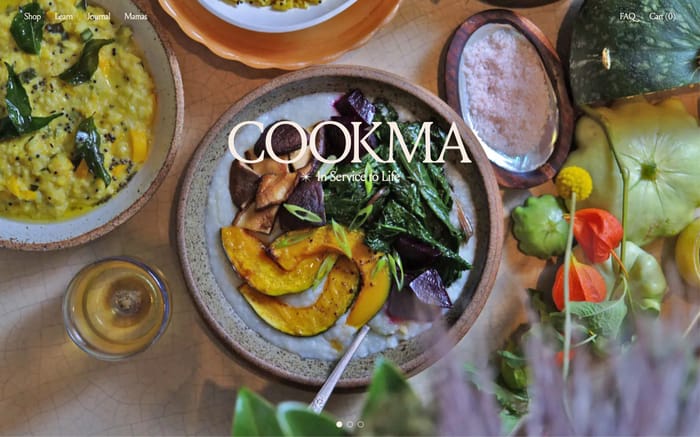 Cookma website preview
