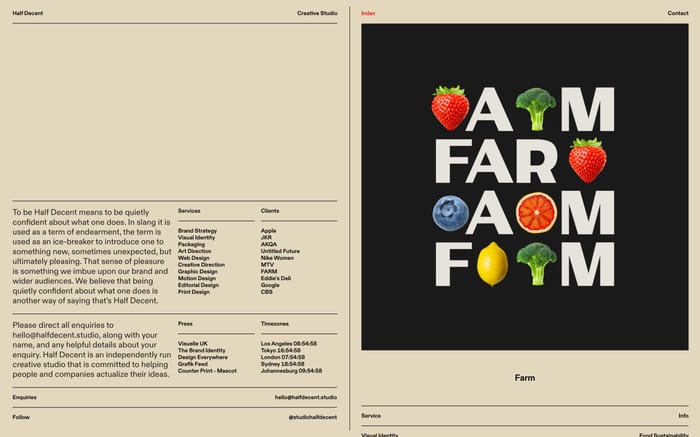 Half decent website preview