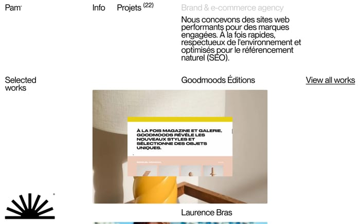 Pam website preview