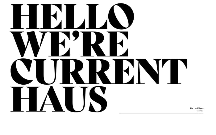 Current Haus website preview