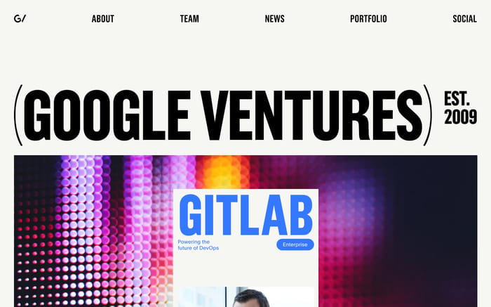 Google Ventures website preview