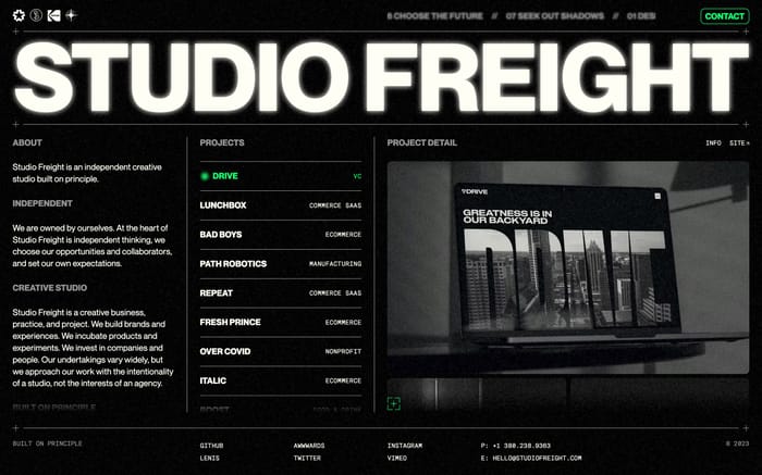 Studio Freight website preview