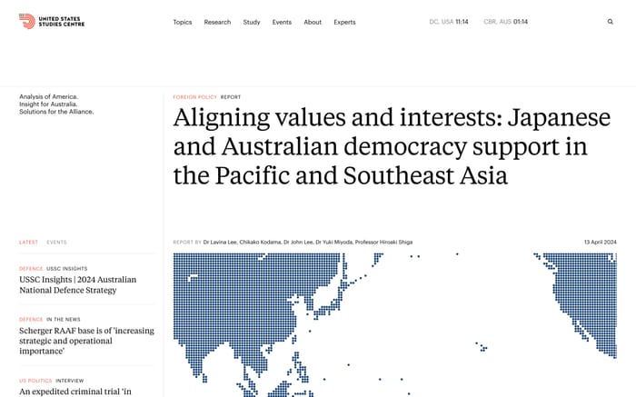 United States Studies Centre website preview