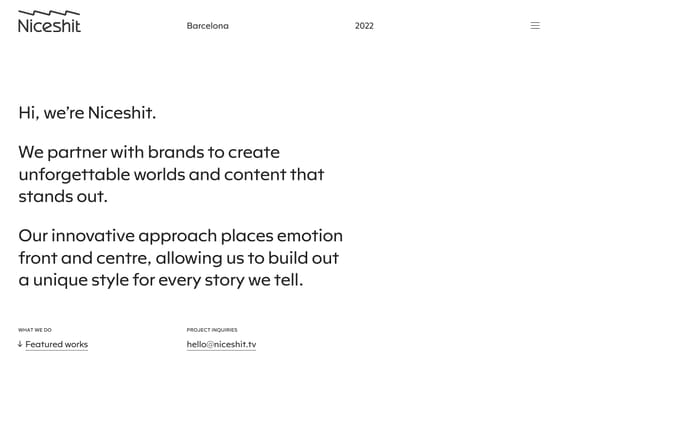 Niceshit website preview