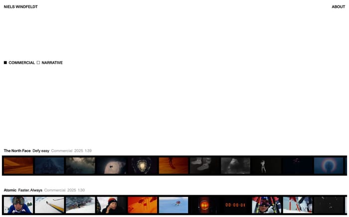 Niels Windfeldt website preview