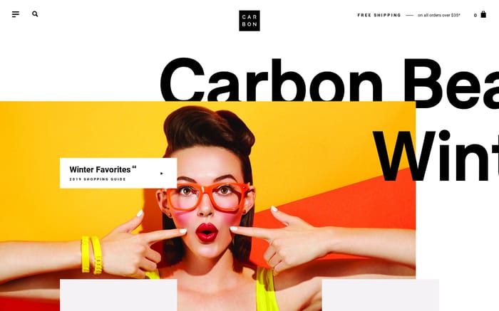 Carbon Beauty website preview
