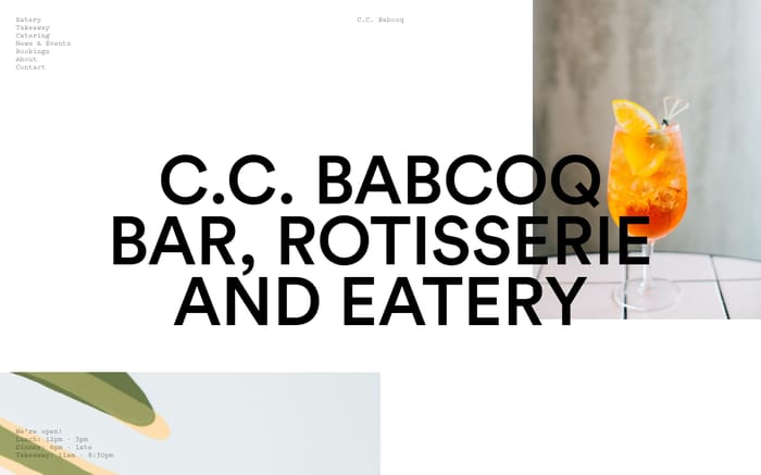 C.C. Babcoq website preview