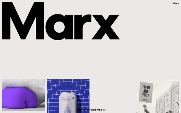Marx design website preview