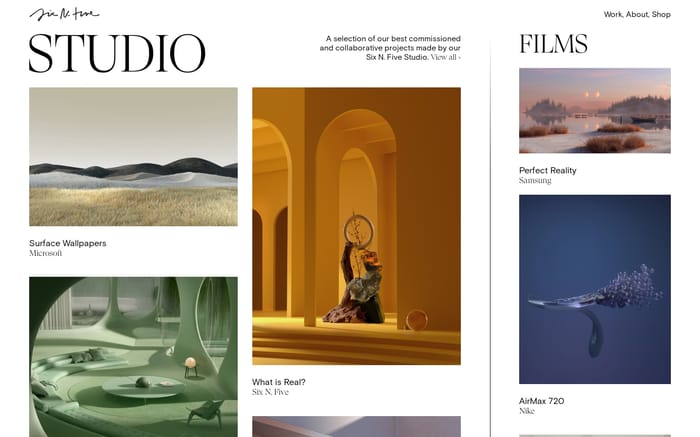 Six N. Five website preview