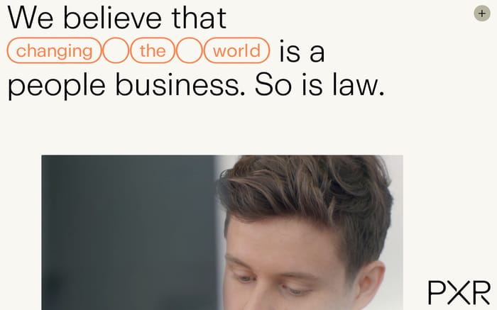 PXR Legal website preview