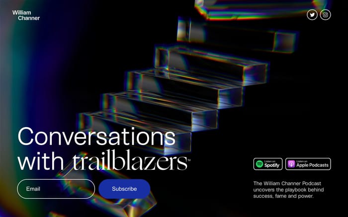 William Channer podcast website preview
