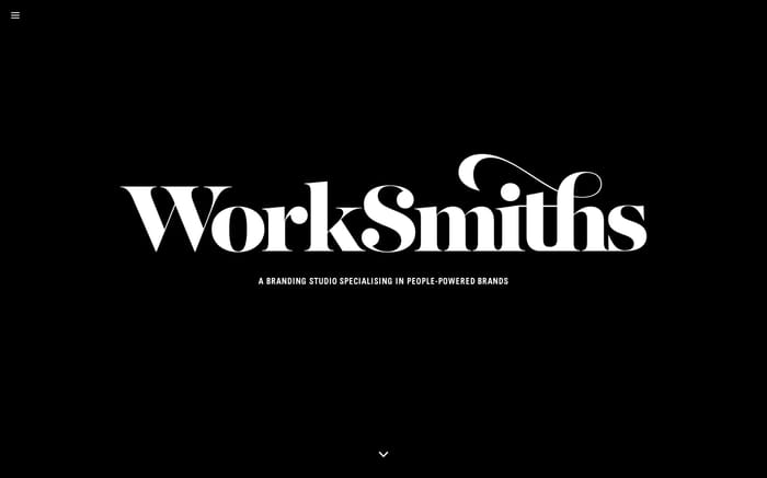 Worksmiths - Branding Studio, London website preview