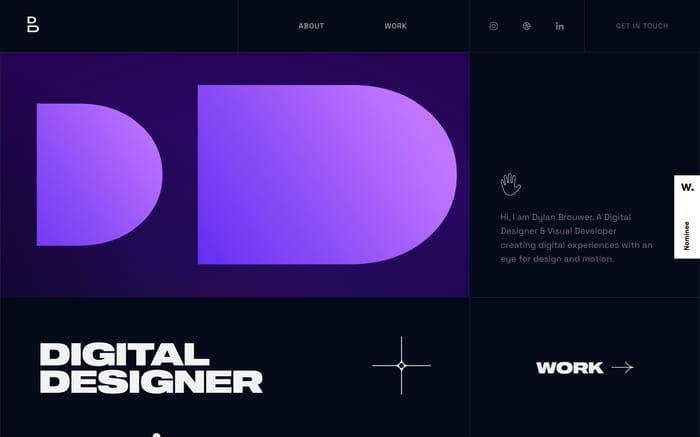 Dylan Brouwer website preview