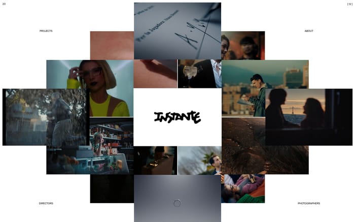 Instante website preview