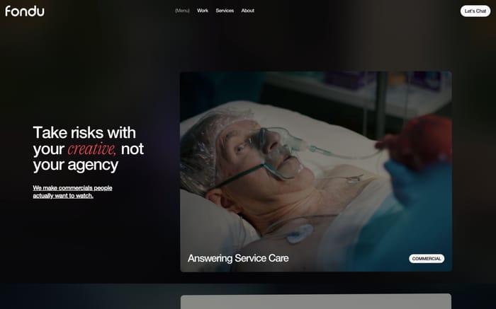 Fondu website preview