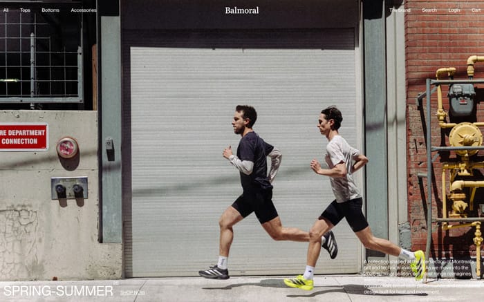 Balmoral Running website preview