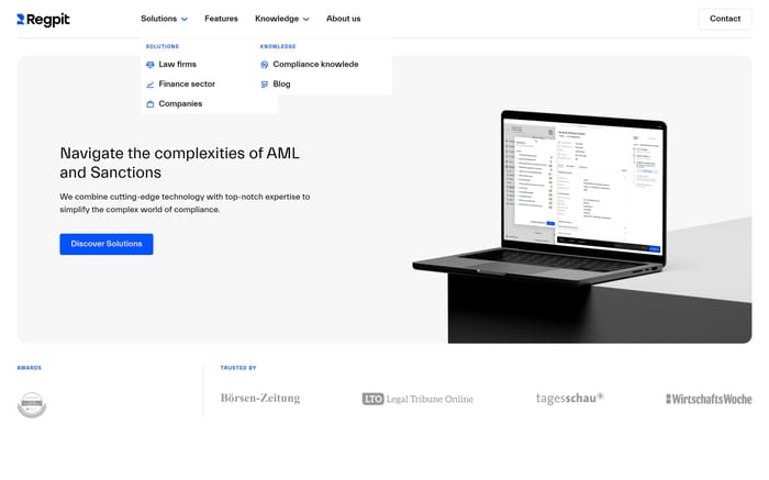 Regpit website preview