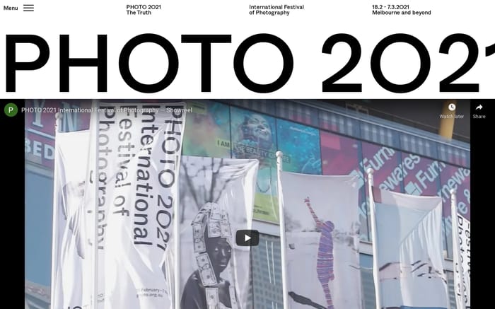 Photo 2021 website preview