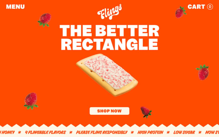 Flings website preview