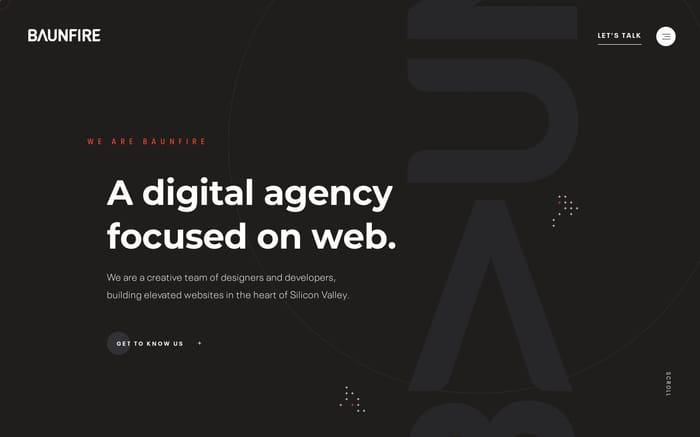 Baunfire website preview