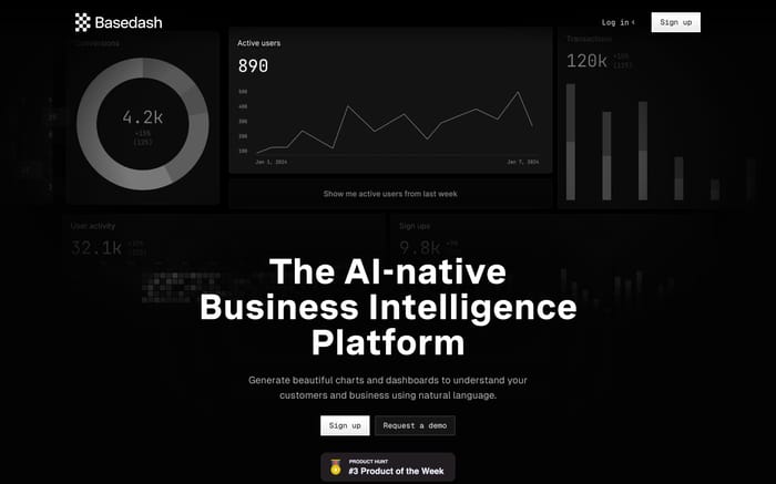 Basedash website preview