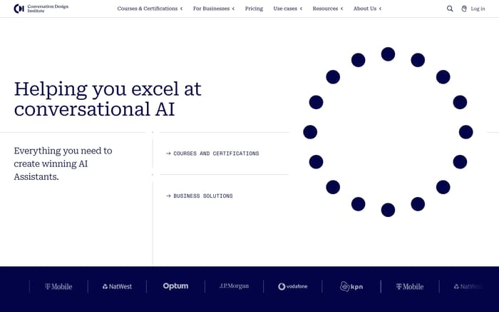 Conversation Design Institute website preview