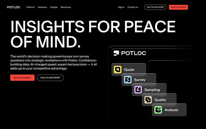 Potloc website preview