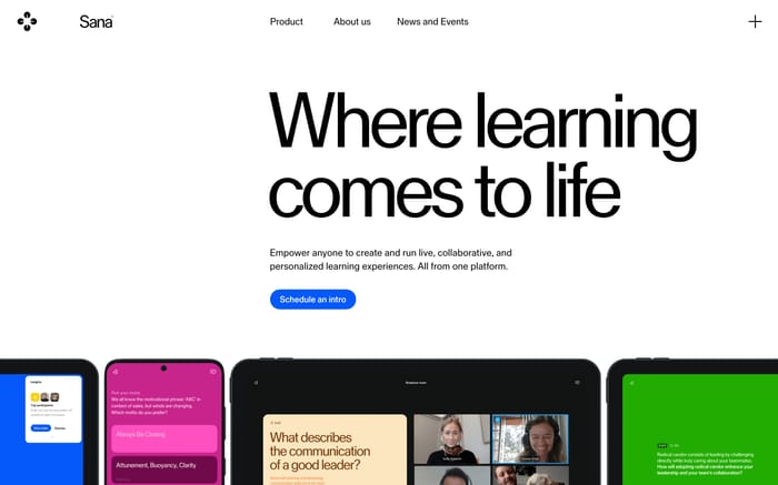 Sana Labs website preview