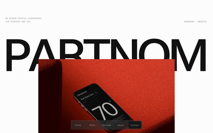 Partnom website preview