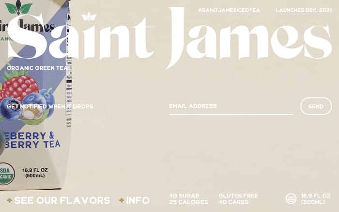 Saint James website preview