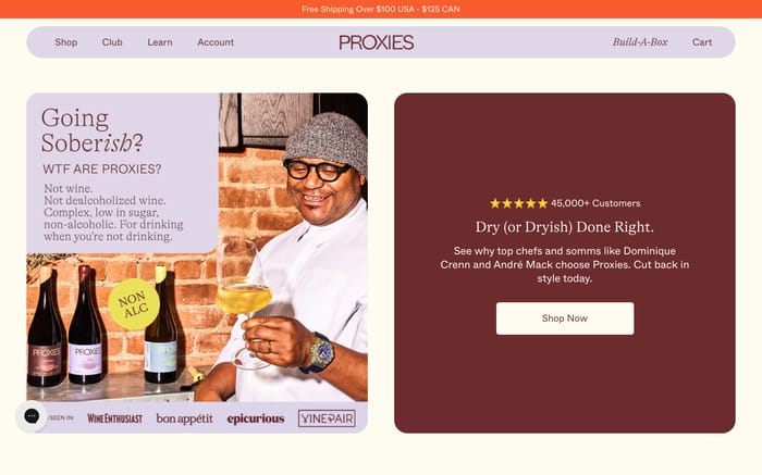 Proxies website preview