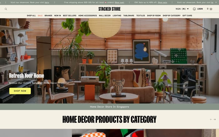 Stacked Store website preview