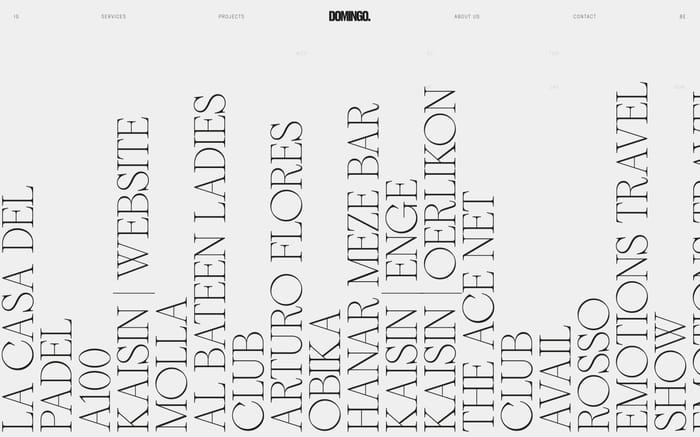 Domingo website preview