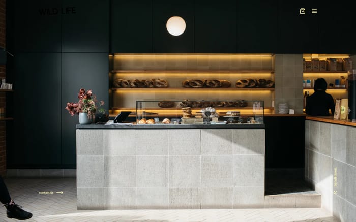 Wild Life Bakery website preview