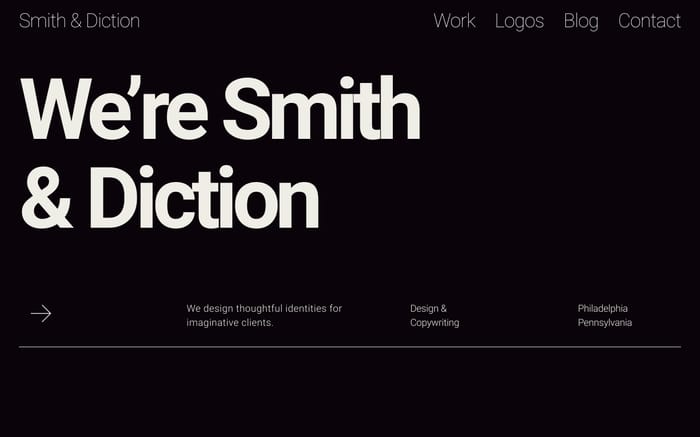 Smith & Diction website preview