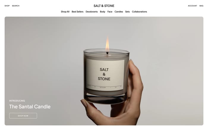Salt & Stone website preview