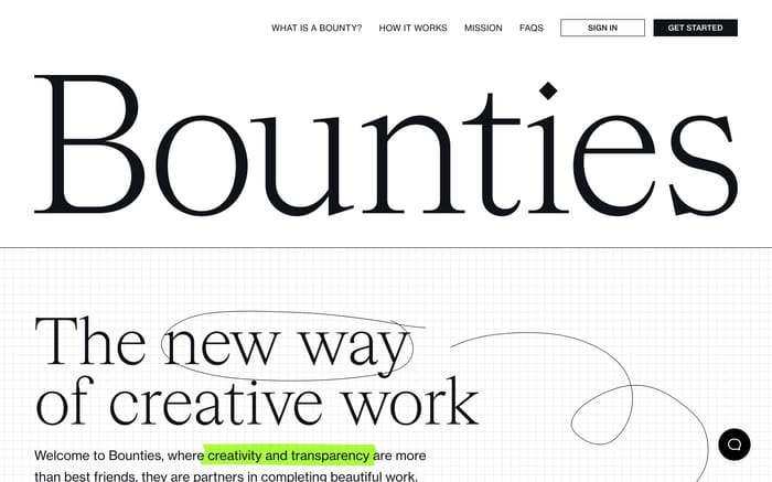 Bounties website preview