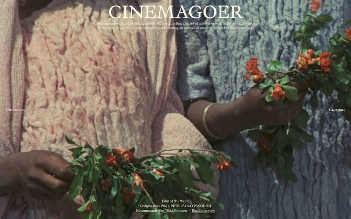 Cinemagoer website preview
