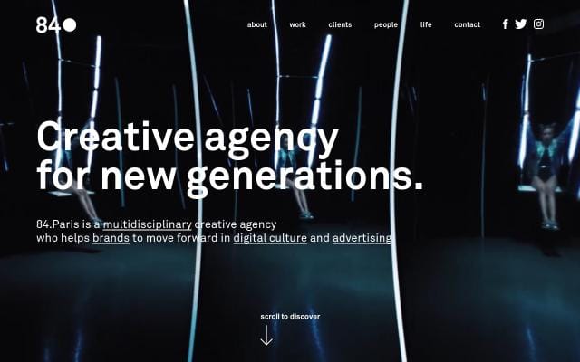 84paris website preview