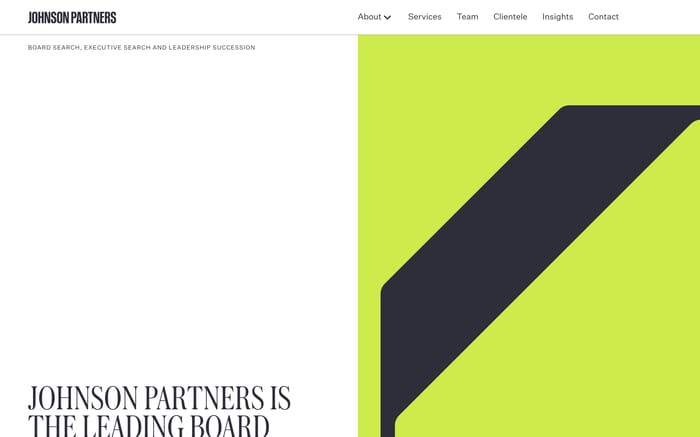 Johnson Partners website preview