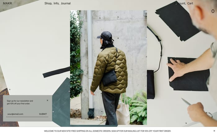 Makr website preview