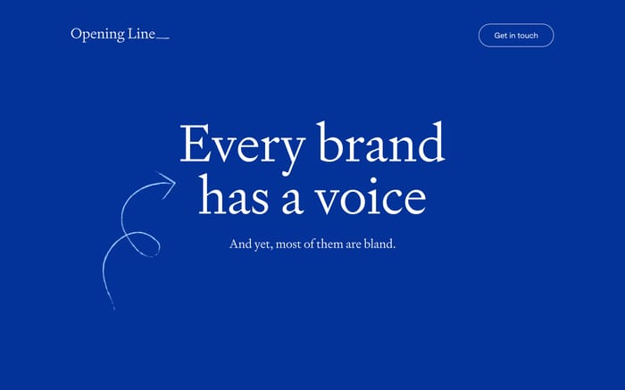 Opening Line website preview