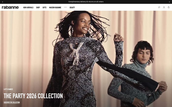 Rabanne website preview