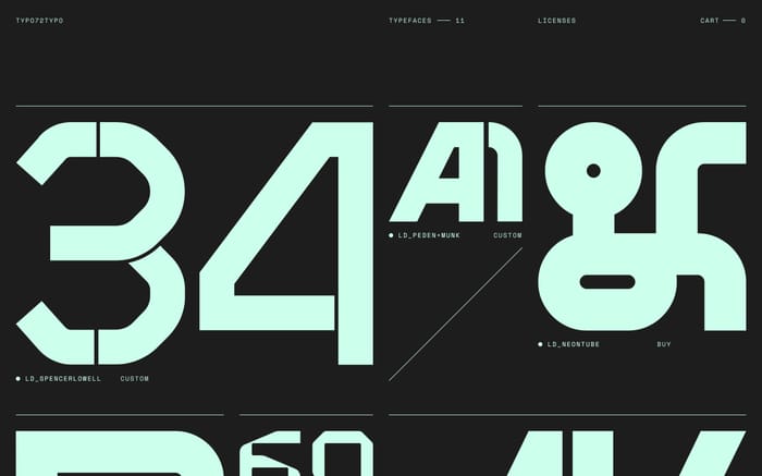 Experimental Display Type website preview