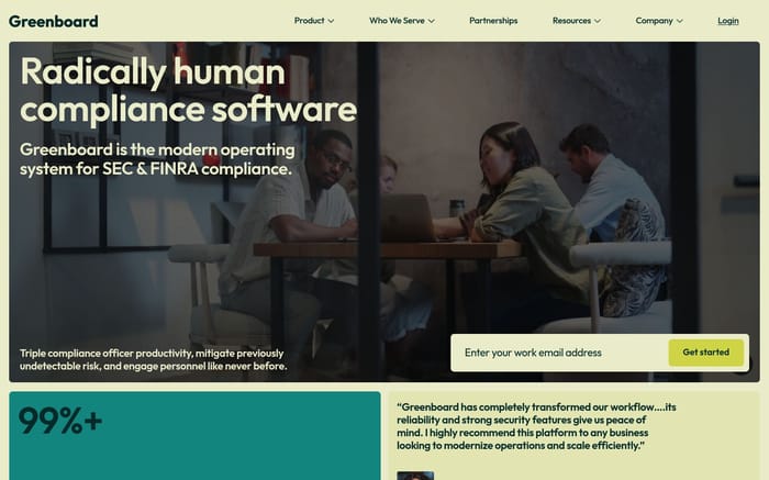 Greenboard website preview