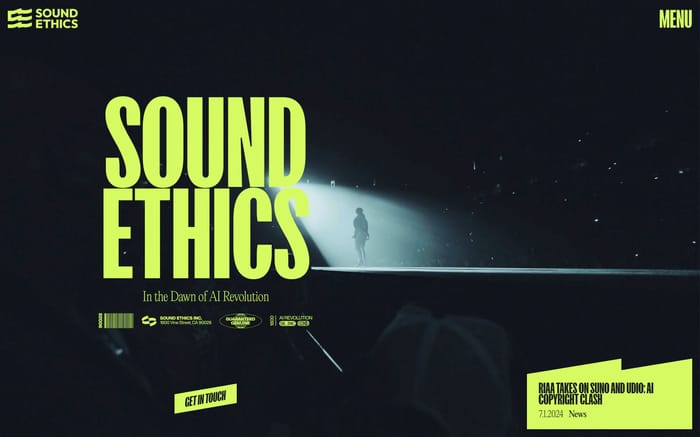 Sound Ethics website preview